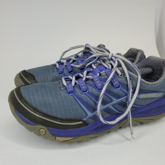 Merrell Shoes Womens Size 7 Trail Running Dark Slate Blue Gray Hiking Lace Up. G - Picture 4 of 16
